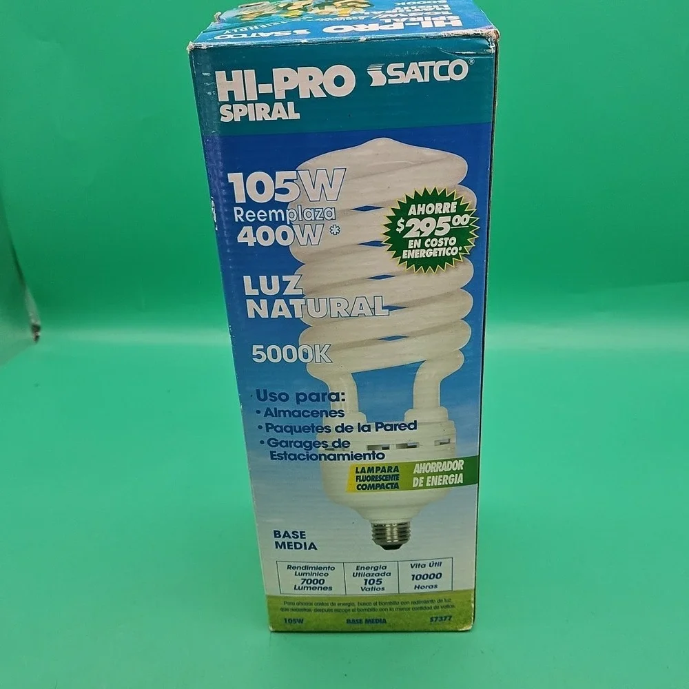 Satco S7377 105T5/50 Compact Fluorescent Spiral 105W 120V T5 Medium E26 5000K